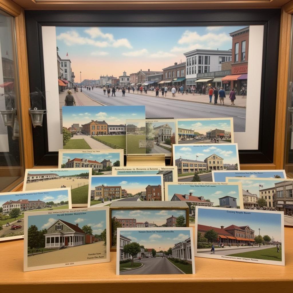 Vintage Rehoboth Beach Postcards Display