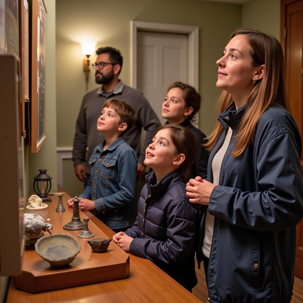 Visitors Engaging with History