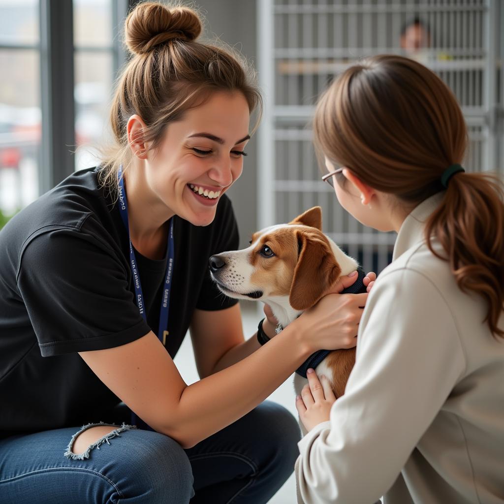 Volunteering at the Animal Welfare Society