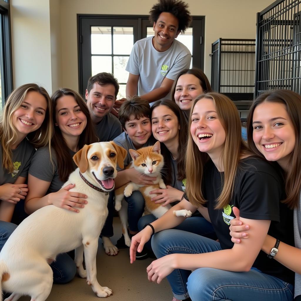  Volunteers at Animal Shelter