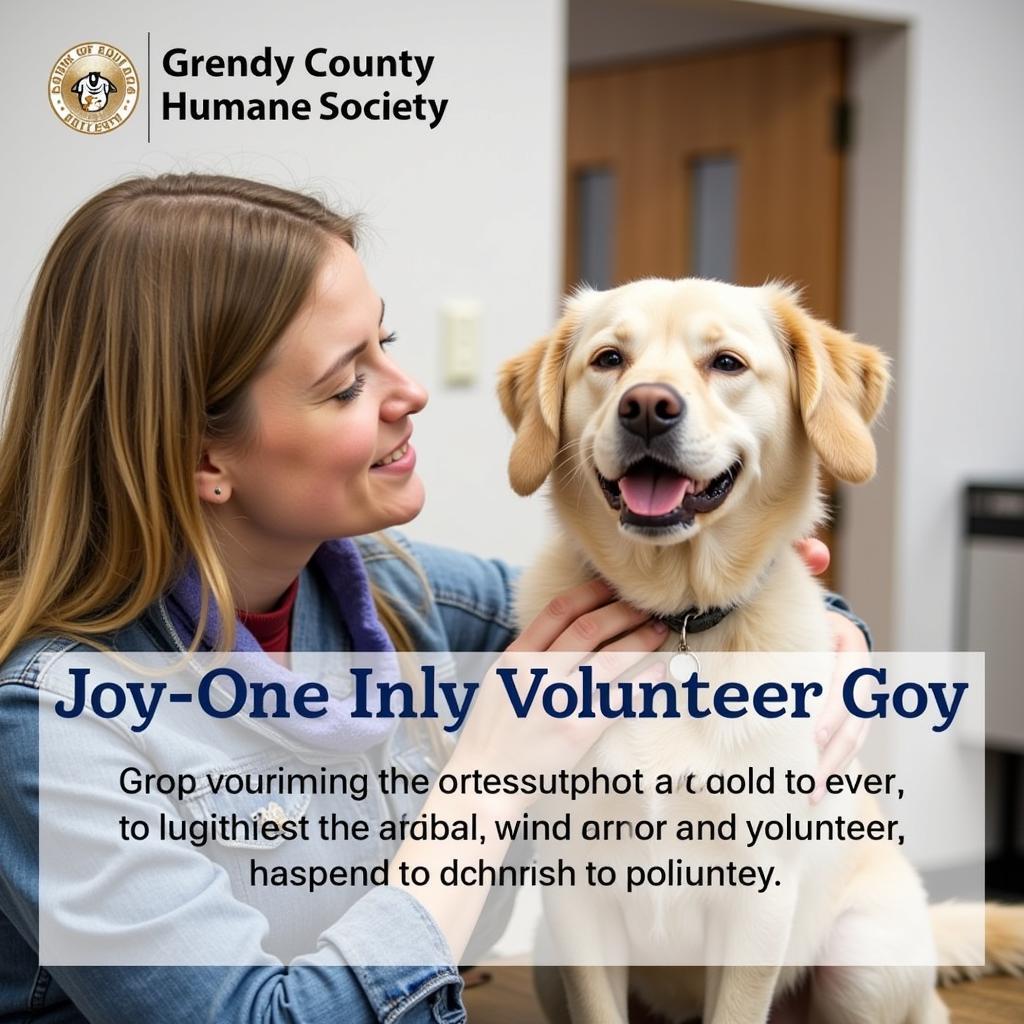 Volunteering at the Grundy County Humane Society