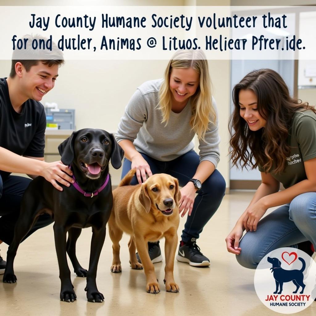 Volunteering at the Jay County Humane Society