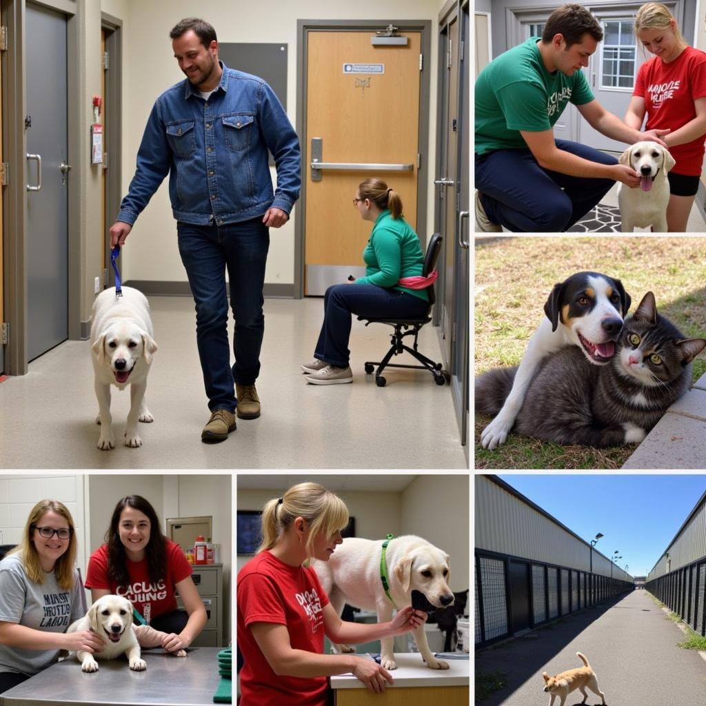 Volunteers at the Bitterroot Humane Society Hamilton Montana