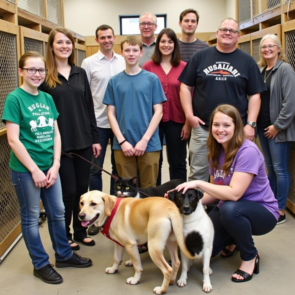 Volunteers Making a Difference at the Humane Society