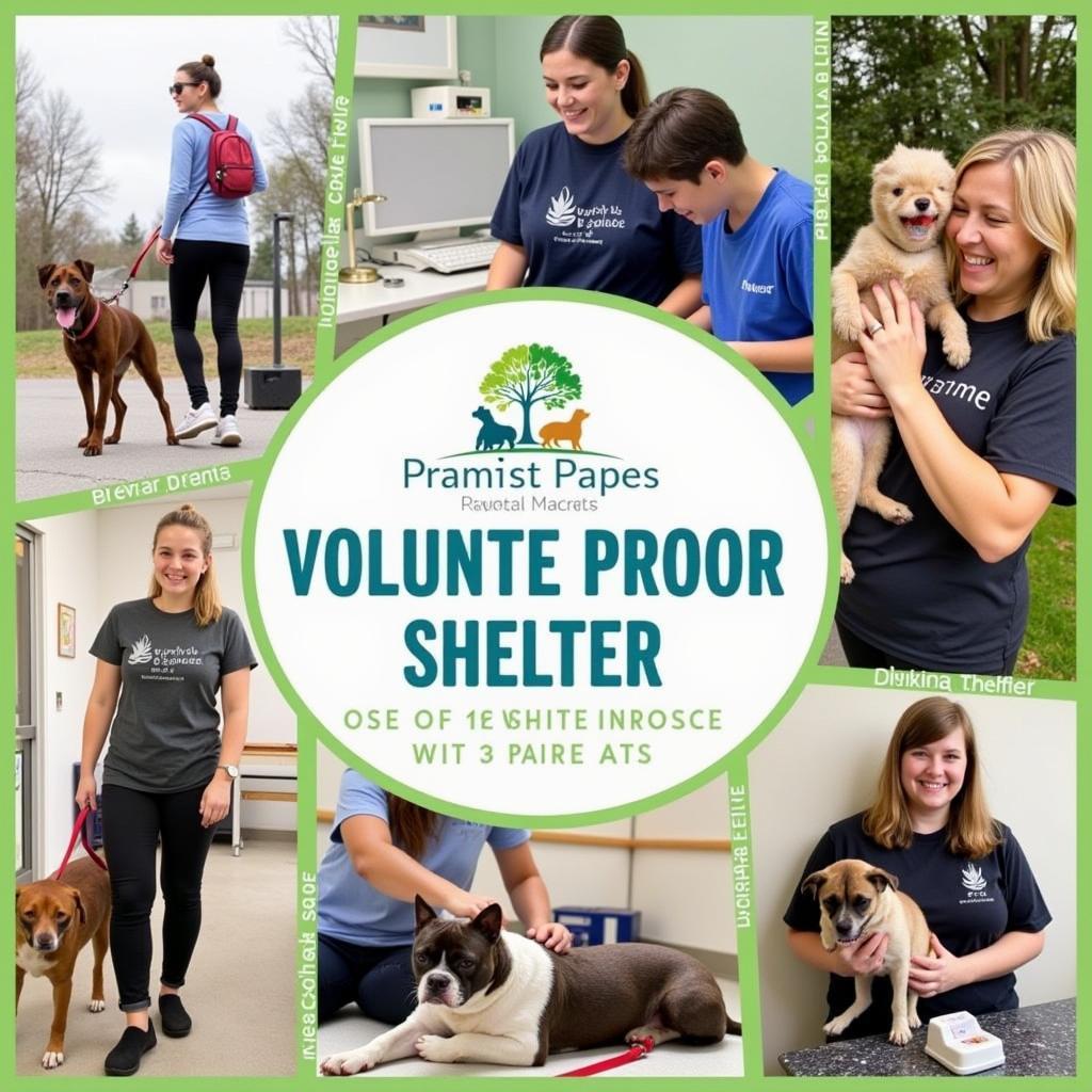 Volunteers interacting with animals at the Humane Society Tallahassee