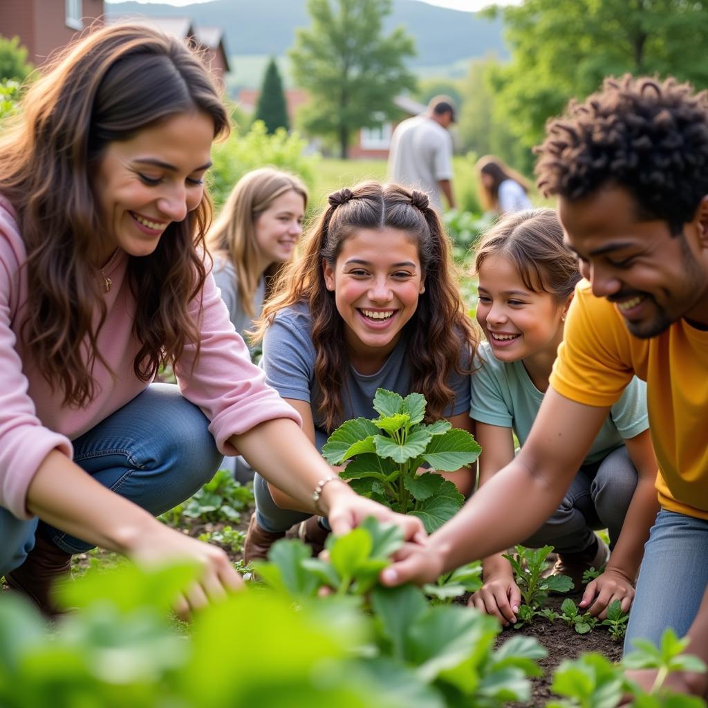 Volunteering at Local Community Garden