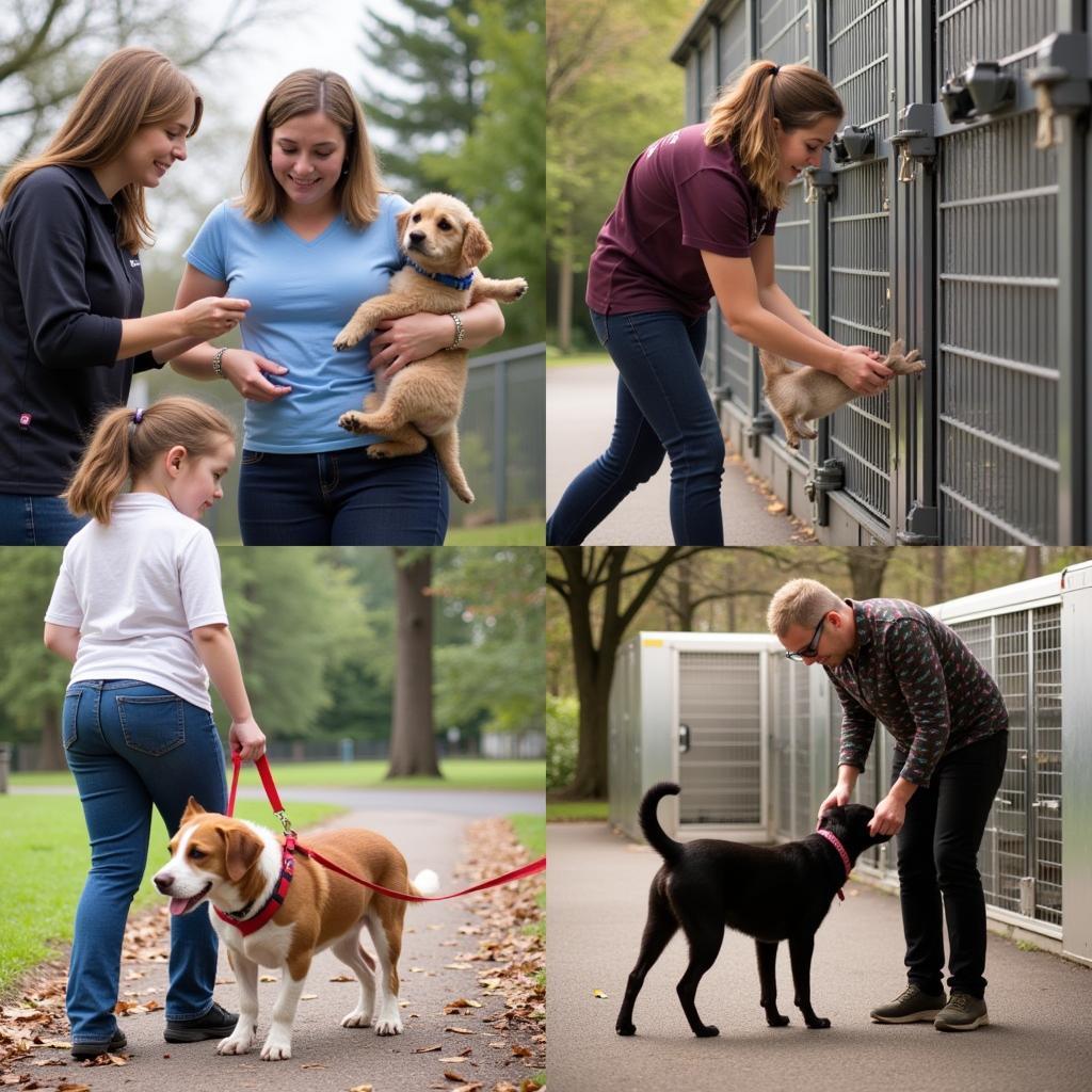 Volunteers at the Mohawk Hudson Humane Society