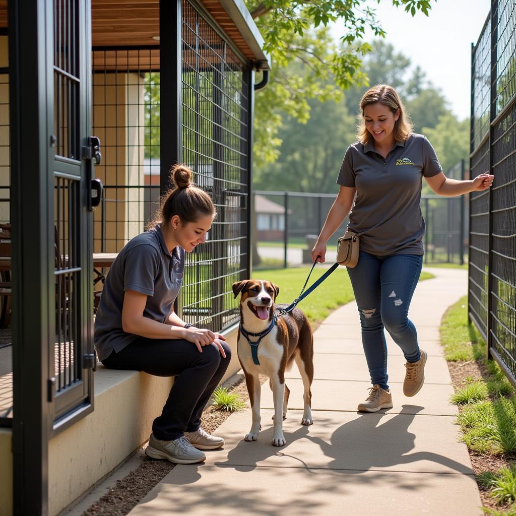 Volunteering at the Nacogdoches Humane Society, Texas