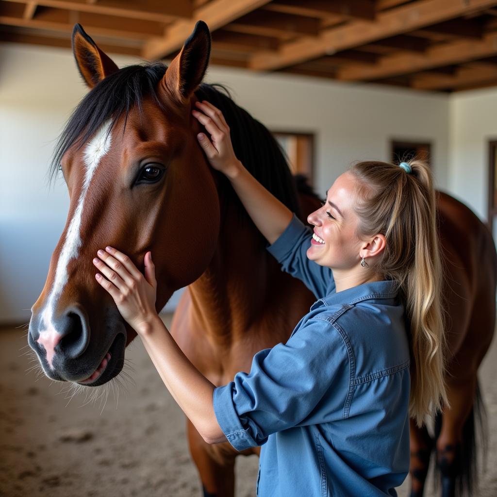 Volunteers Helping Horses at the Humane Society