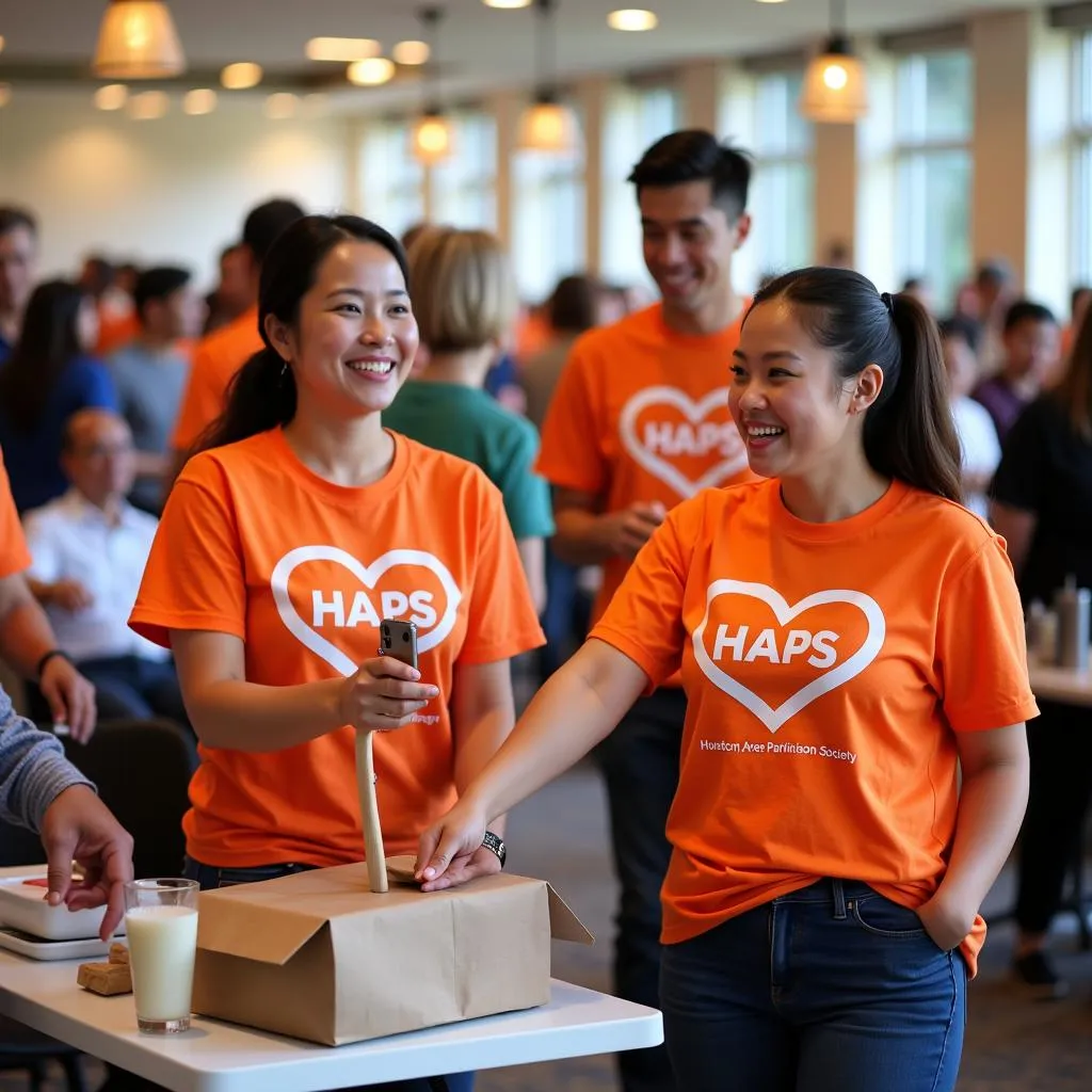 Volunteers at Houston Area Parkinson Society Event