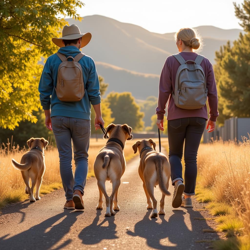 Volunteers Walking Dogs Humane Society Prescott Valley