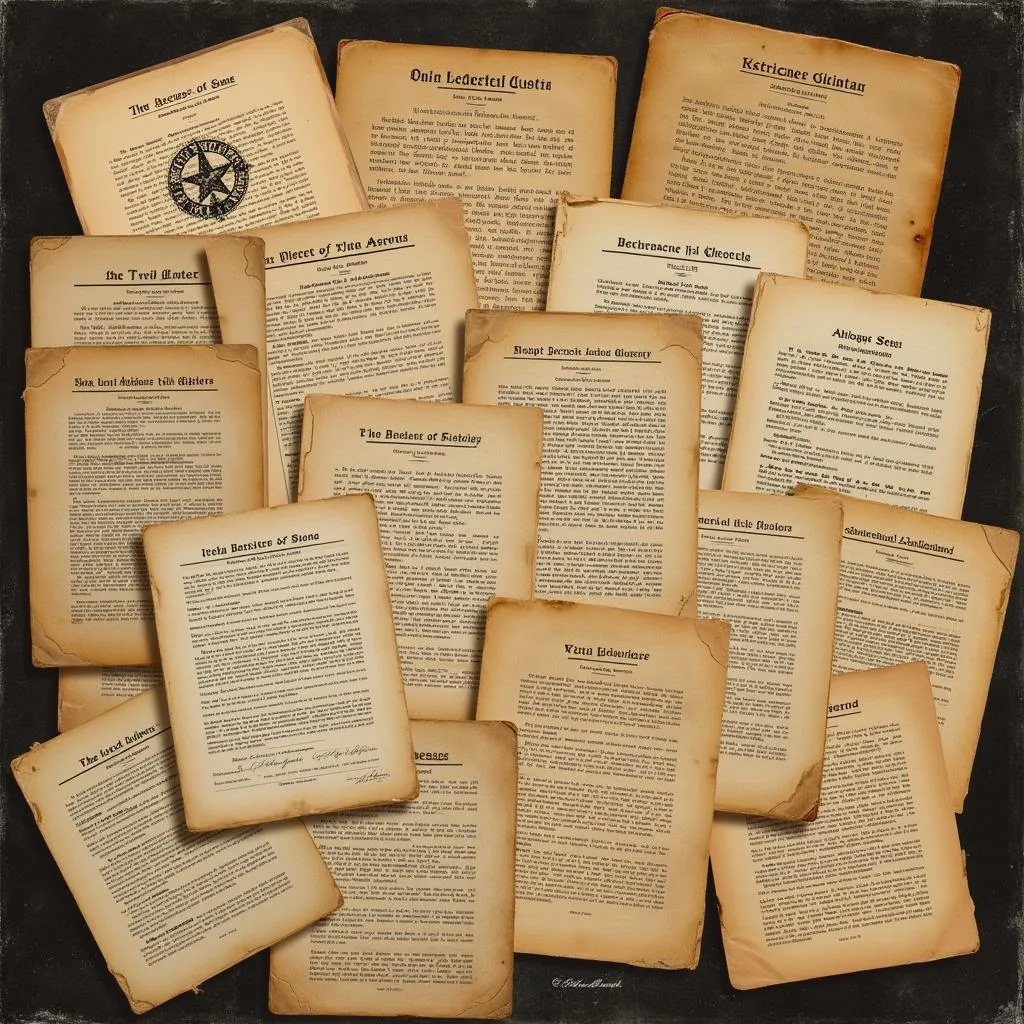 Historical documents related to secret societies in early 20th century Germany