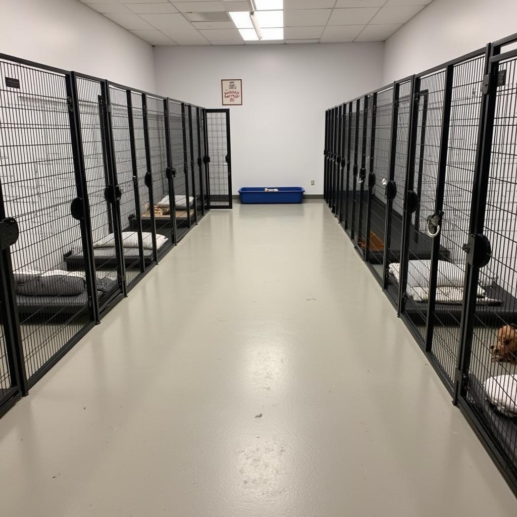 Spacious and clean kennels at the Wallowa County Humane Society