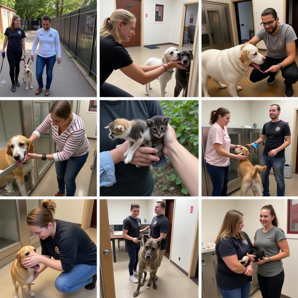 Volunteers at Warren County OH Humane Society