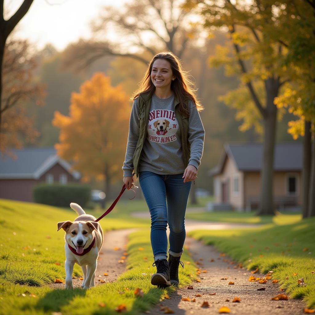 Warrick County Humane Society Dog Walking Volunteer