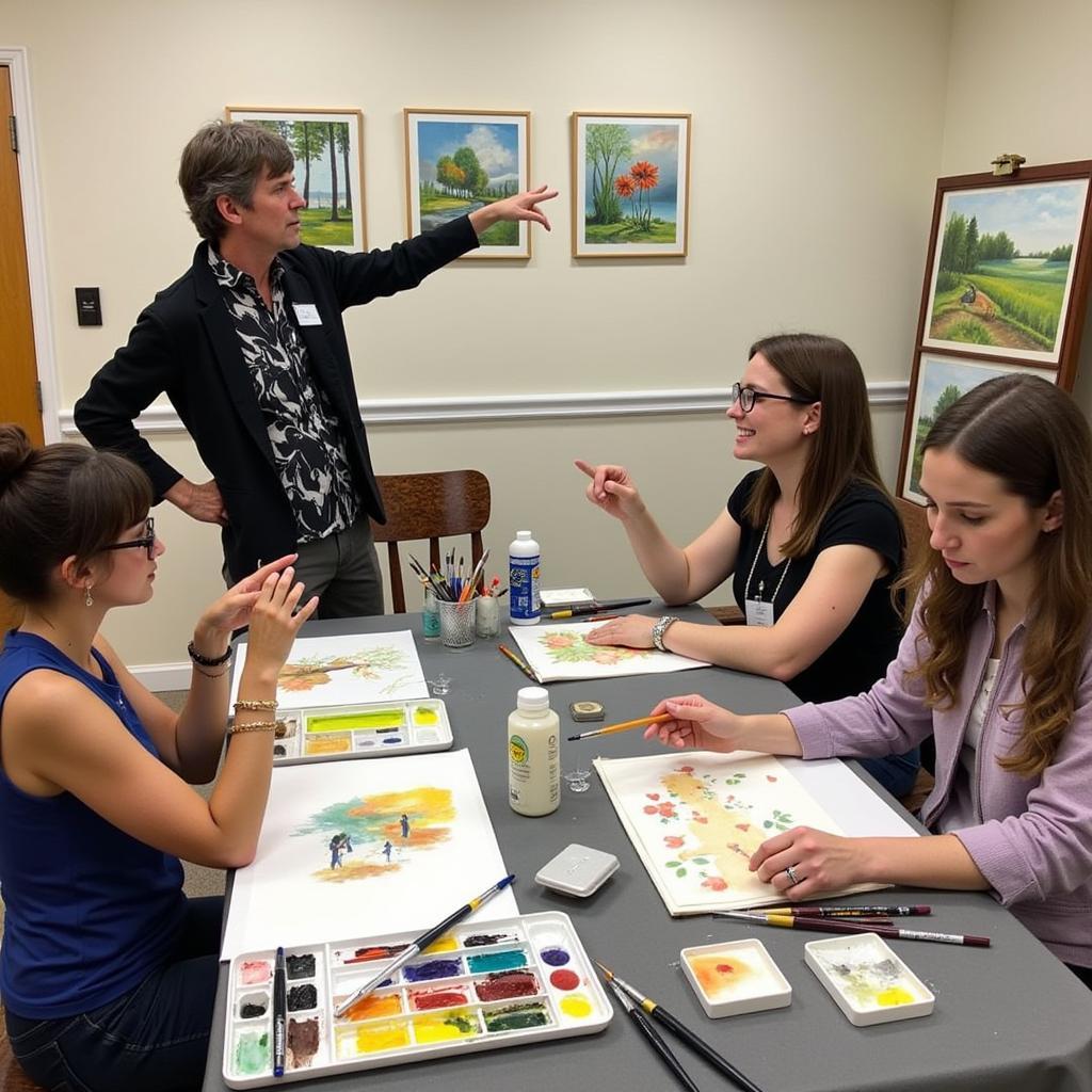 Watercolor Society of Indiana workshop with renowned artist