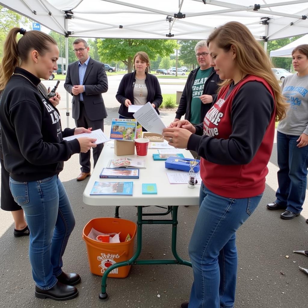 Watertown Humane Society volunteers at a community event