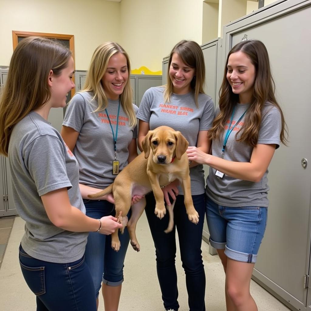 Volunteers at Waterville Area Humane Society