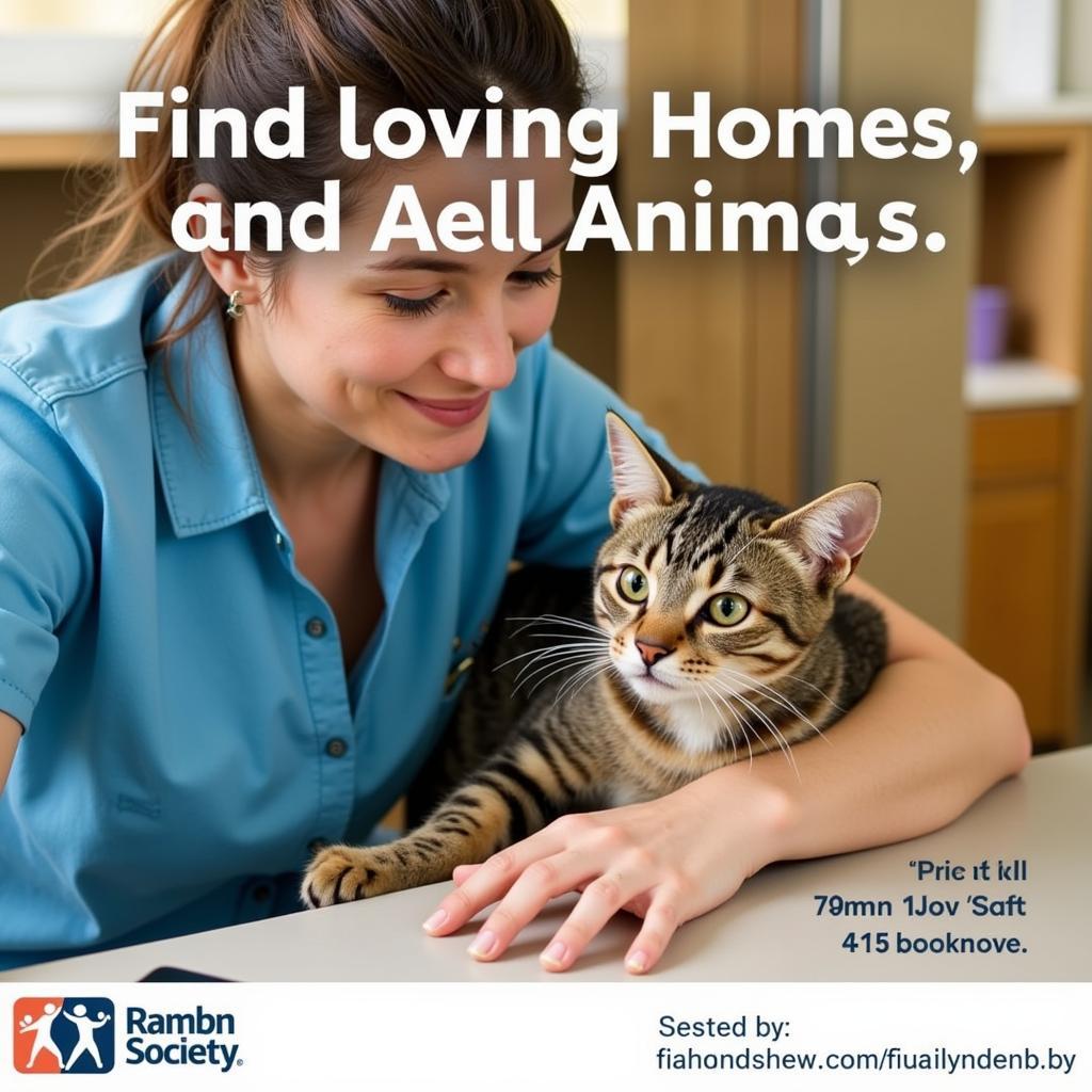 A cat being cuddled at a Wayne County Humane Society adoption event