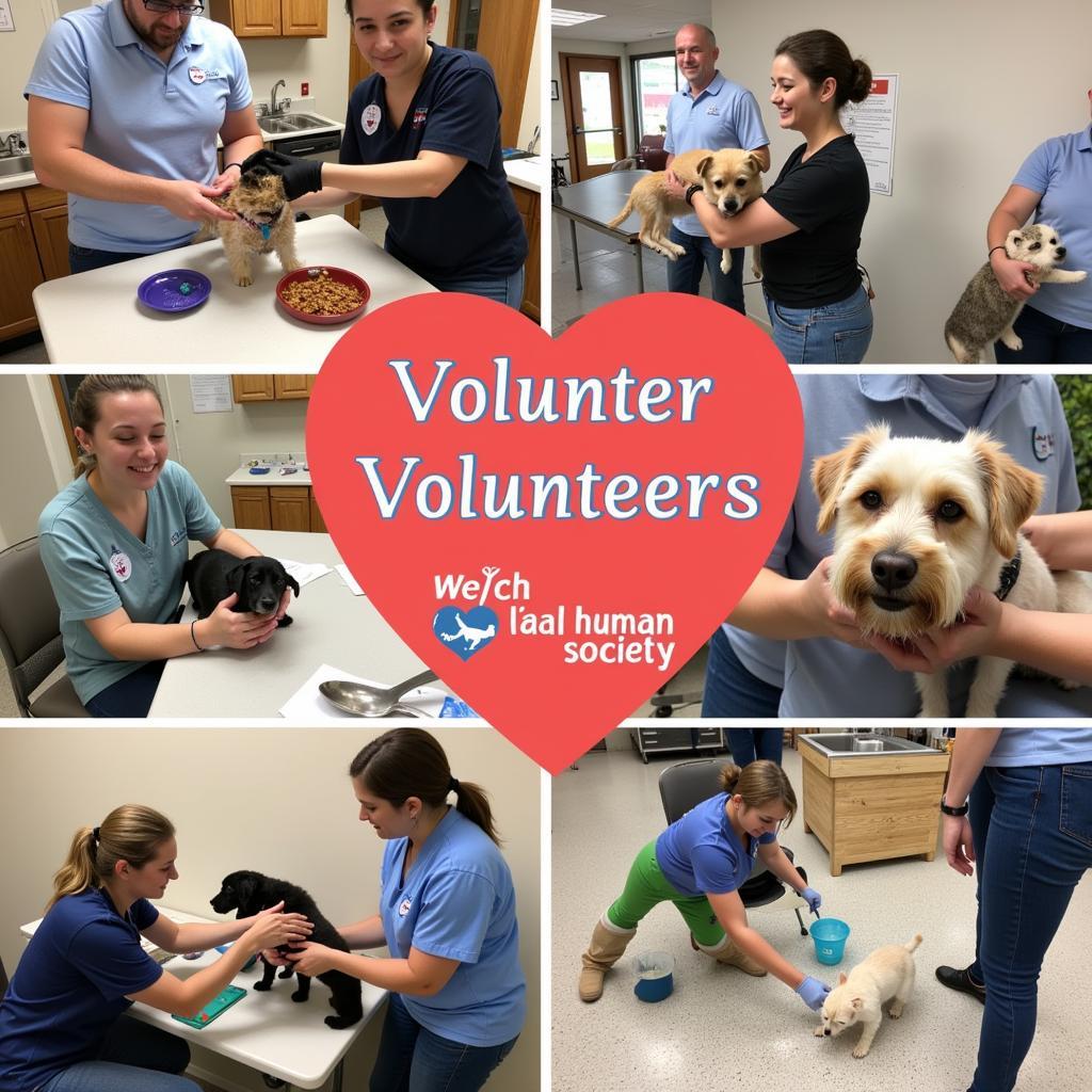 West Volusia Humane Society Volunteers Caring for Animals