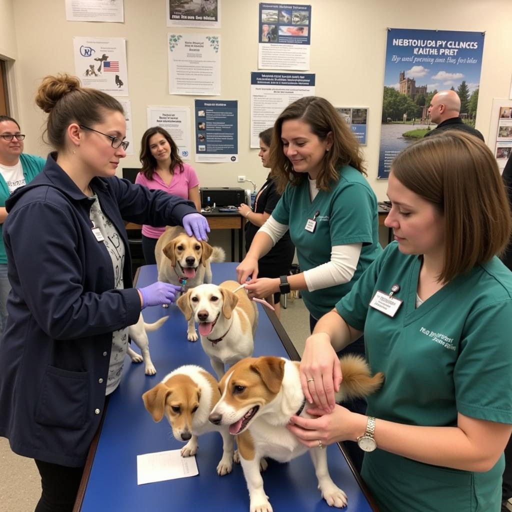 WI Humane Society Vaccine Clinic in Action