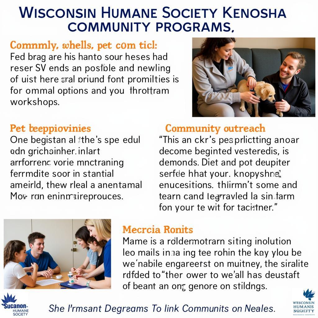 Wisconsin Humane Society Kenosha Community Programs