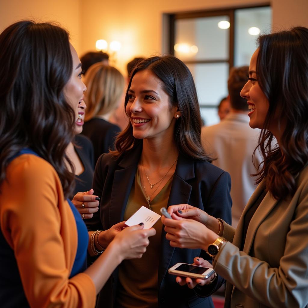 Women Gathering for a Networking Event