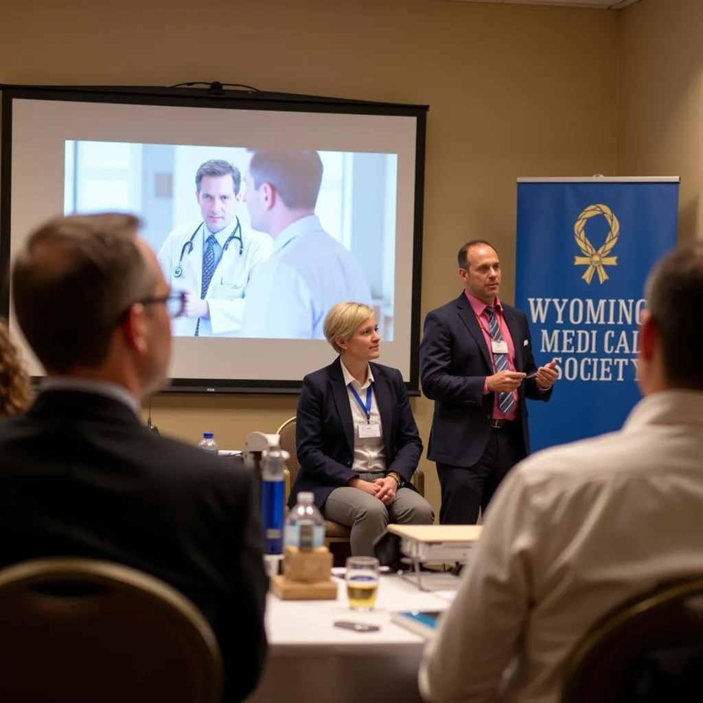 Wyoming Physician Participating in Medical Conference