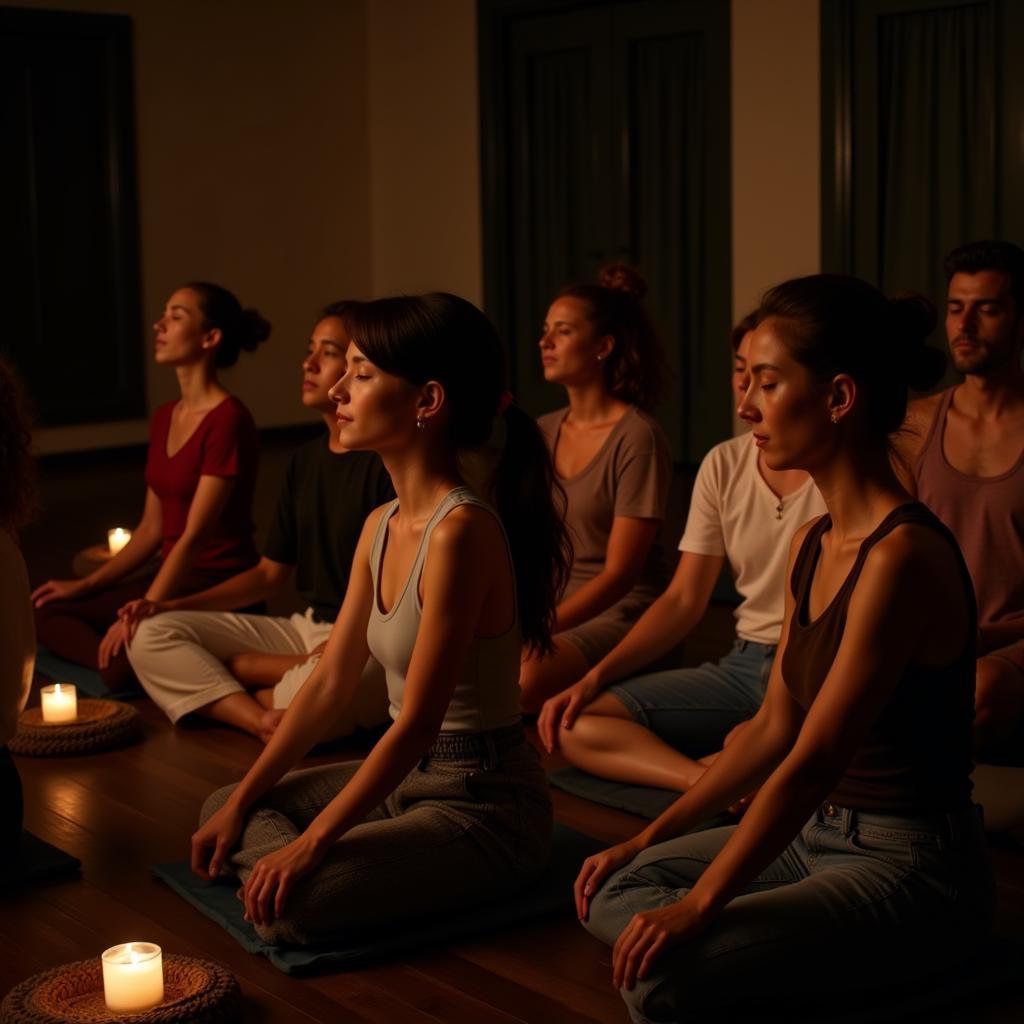 Meditation session at The Yoga Society WPB