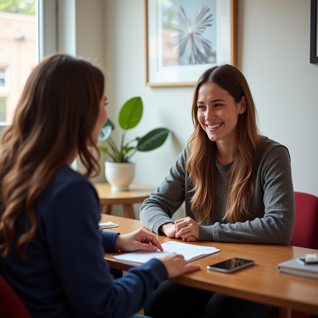 Accounting Aid Society Staff Providing Financial Counseling