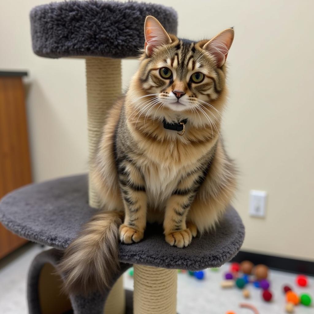 Cat awaiting adoption at the Adair County Humane Society