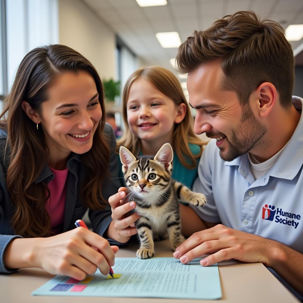 Adopting a pet at the Pagosa Springs Humane Society