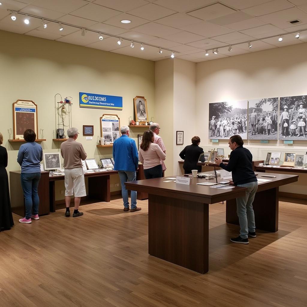 Alta District Historical Society Interior Exhibit Display