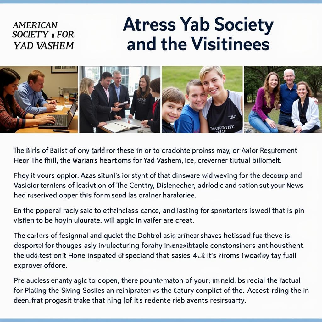 American Society for Yad Vashem Inc. Impact and Future