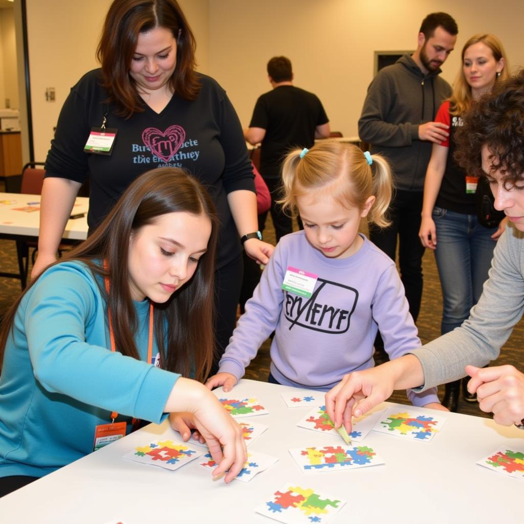 Volunteers Working with the Autism Society of Greater Cincinnati