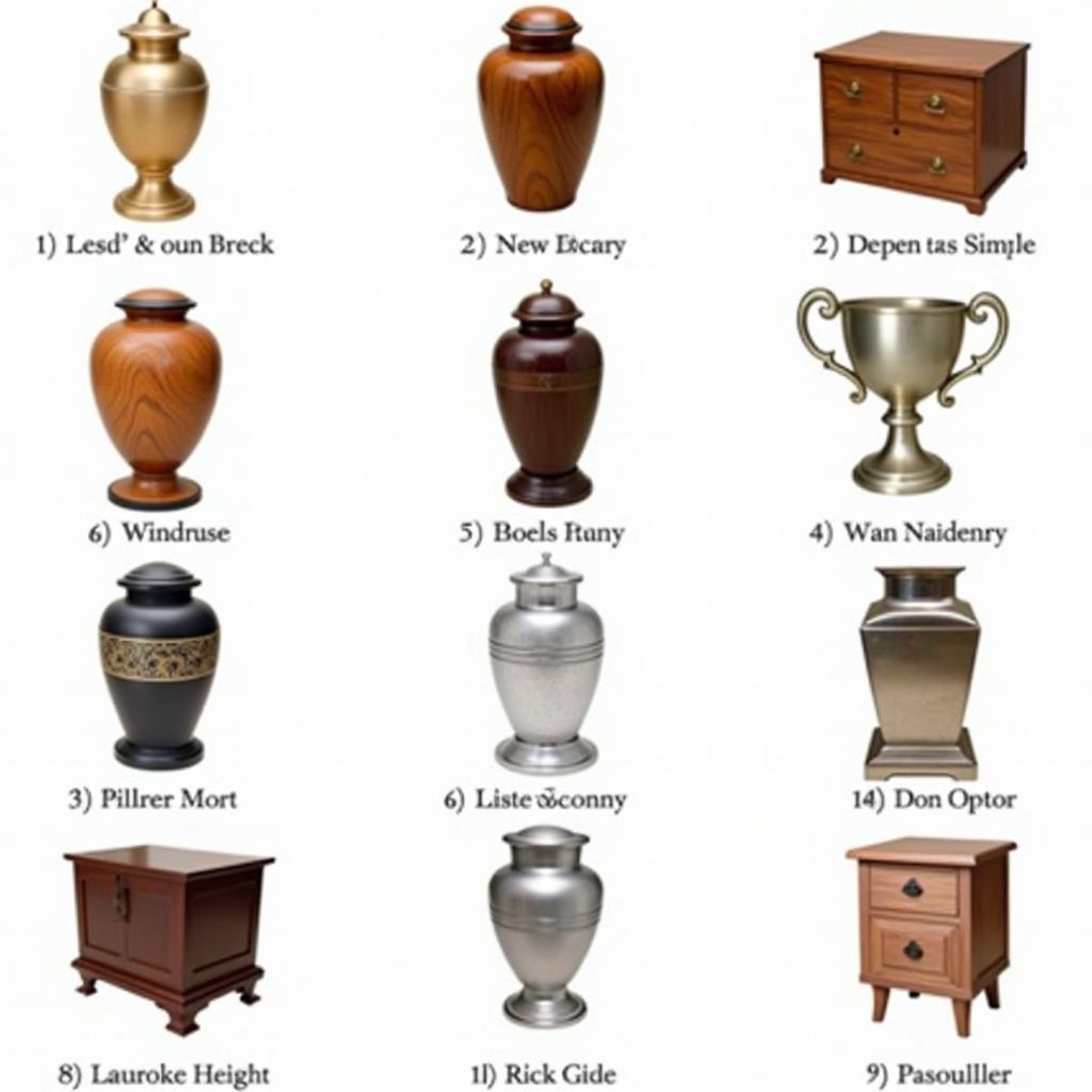 Various Cremation Urns in Berks County