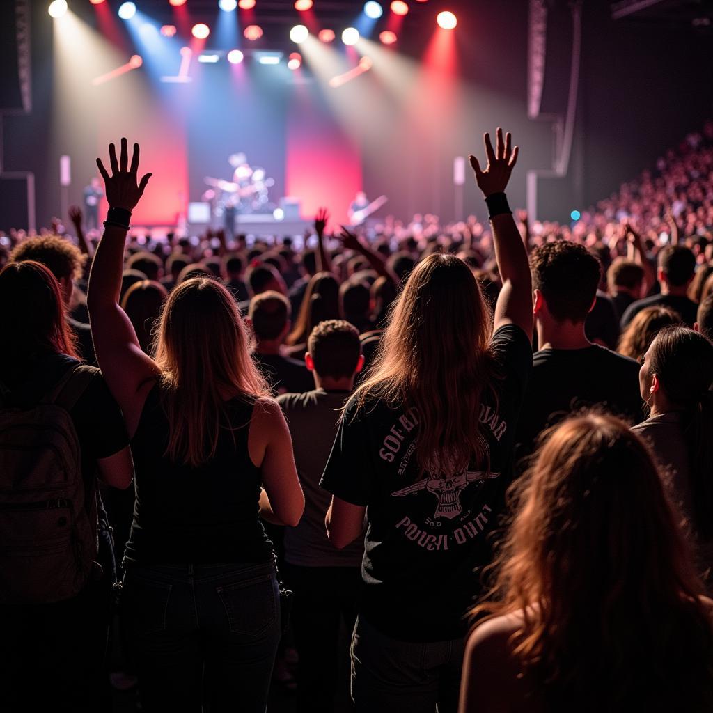 Black Label Society Fans at a Concert