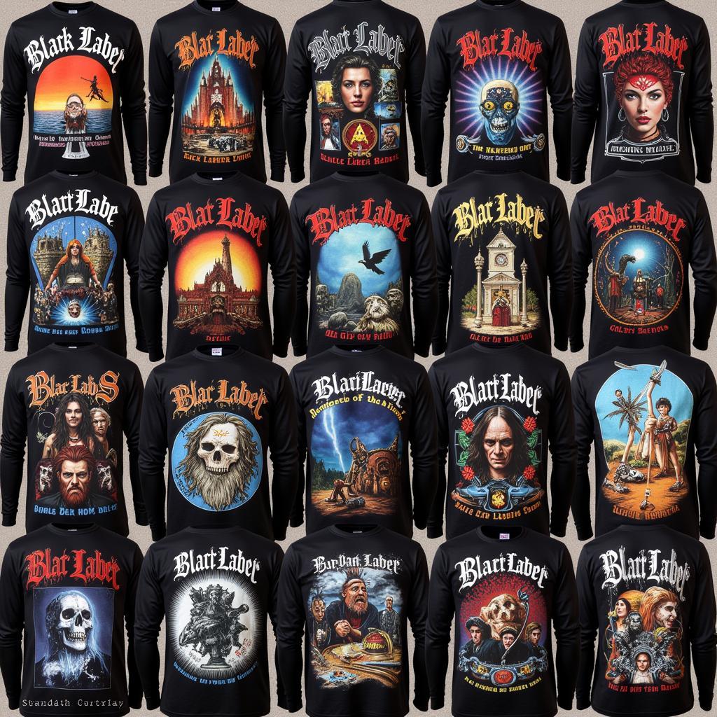 Variety of Black Label Society long sleeve shirt designs