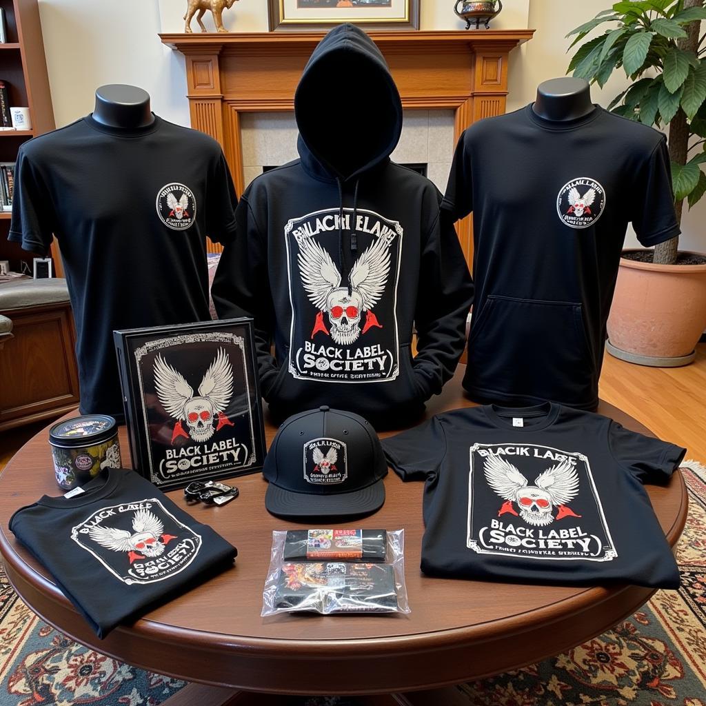 Black Label Society Merchandise Display