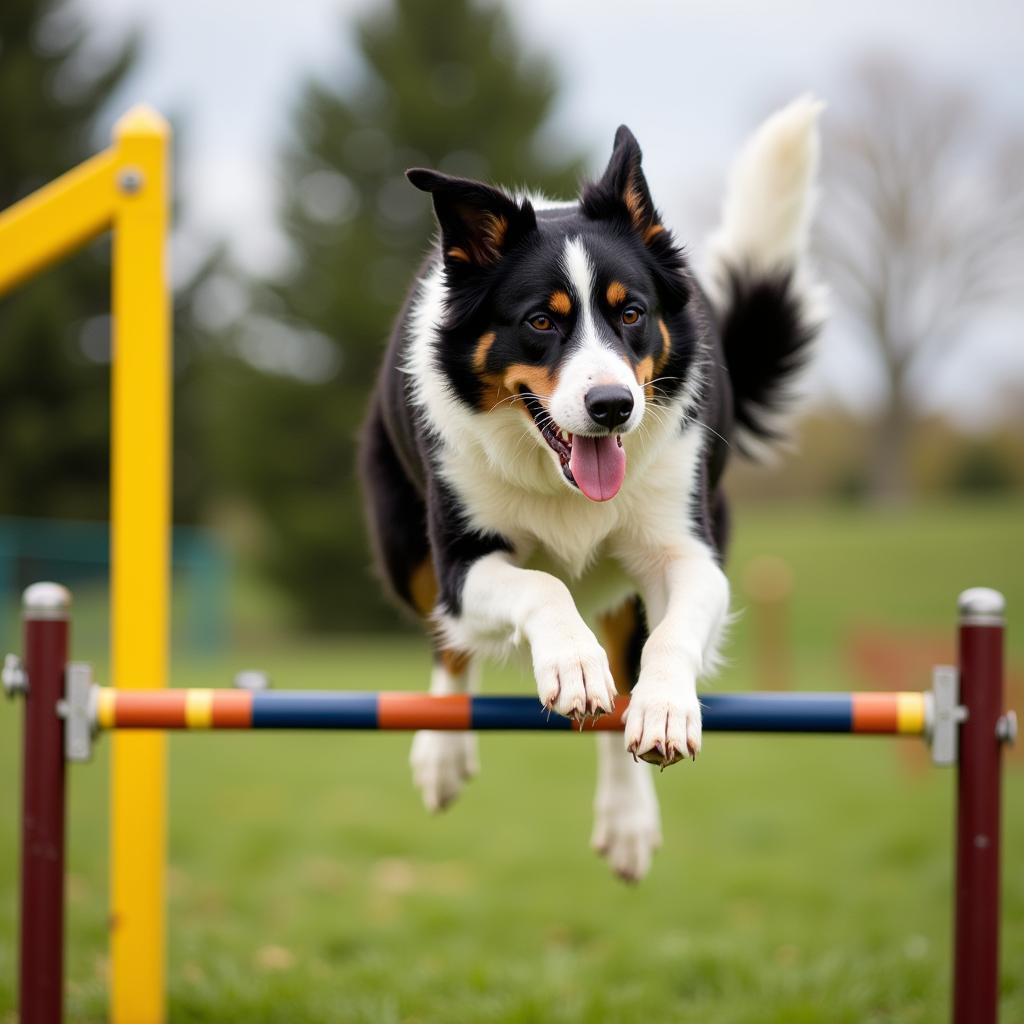 Border Collie in Agility Training