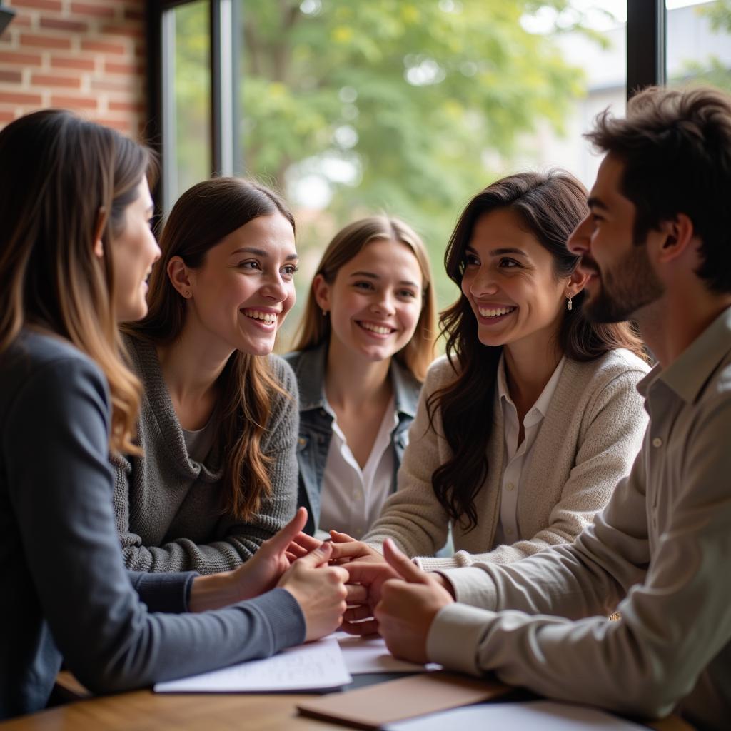 People from Different Cultures Connecting and Communicating with Each Other