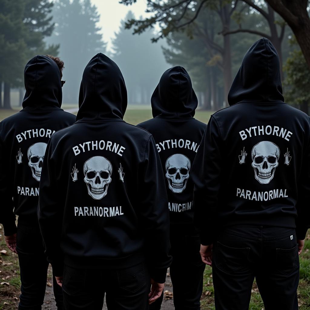 Bythorne Paranormal Society Hoodie Worn by Members