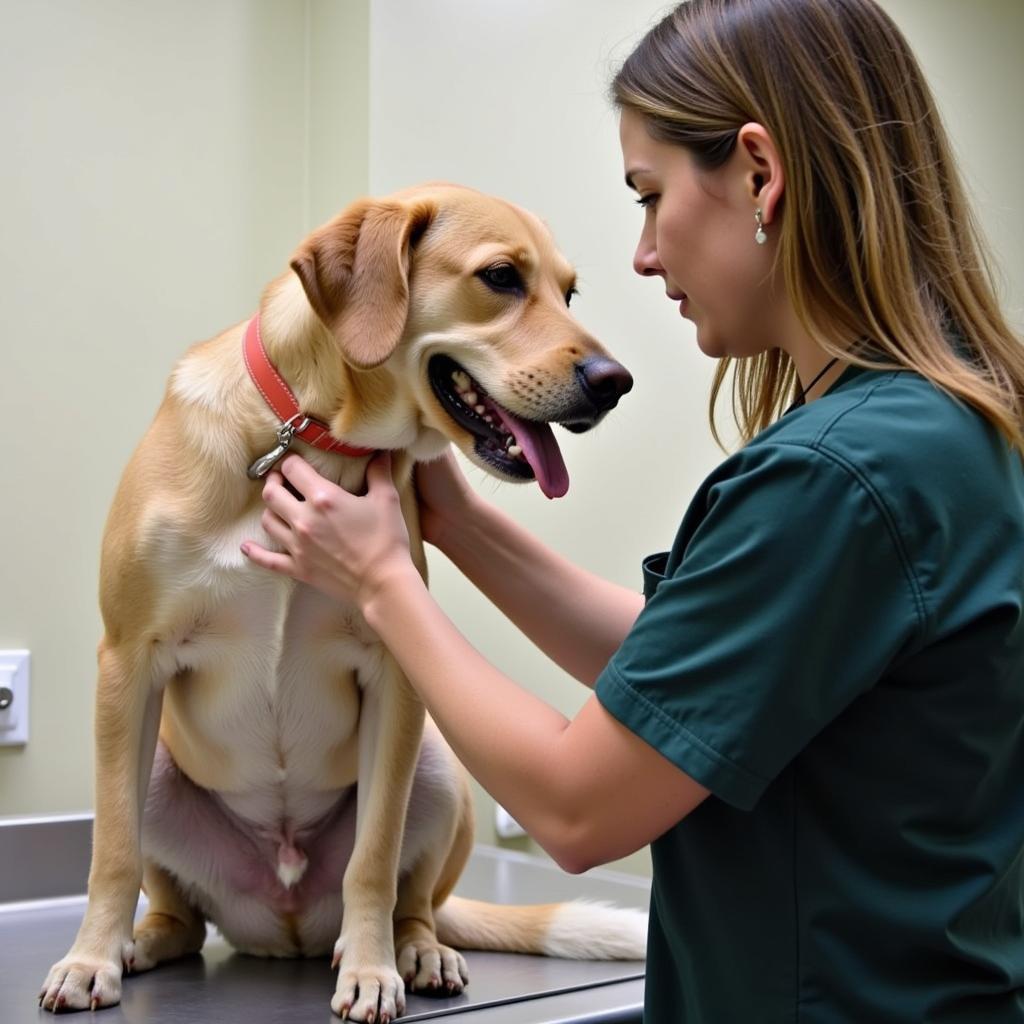 Providing veterinary care at the Carver County Humane Society