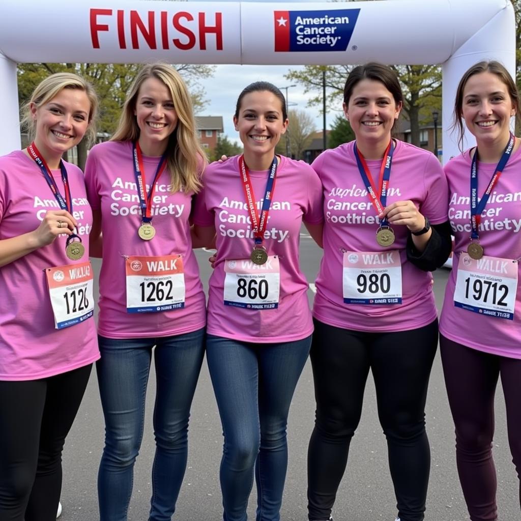 Celebrating Success in the American Cancer Society 2 Mile Challenge