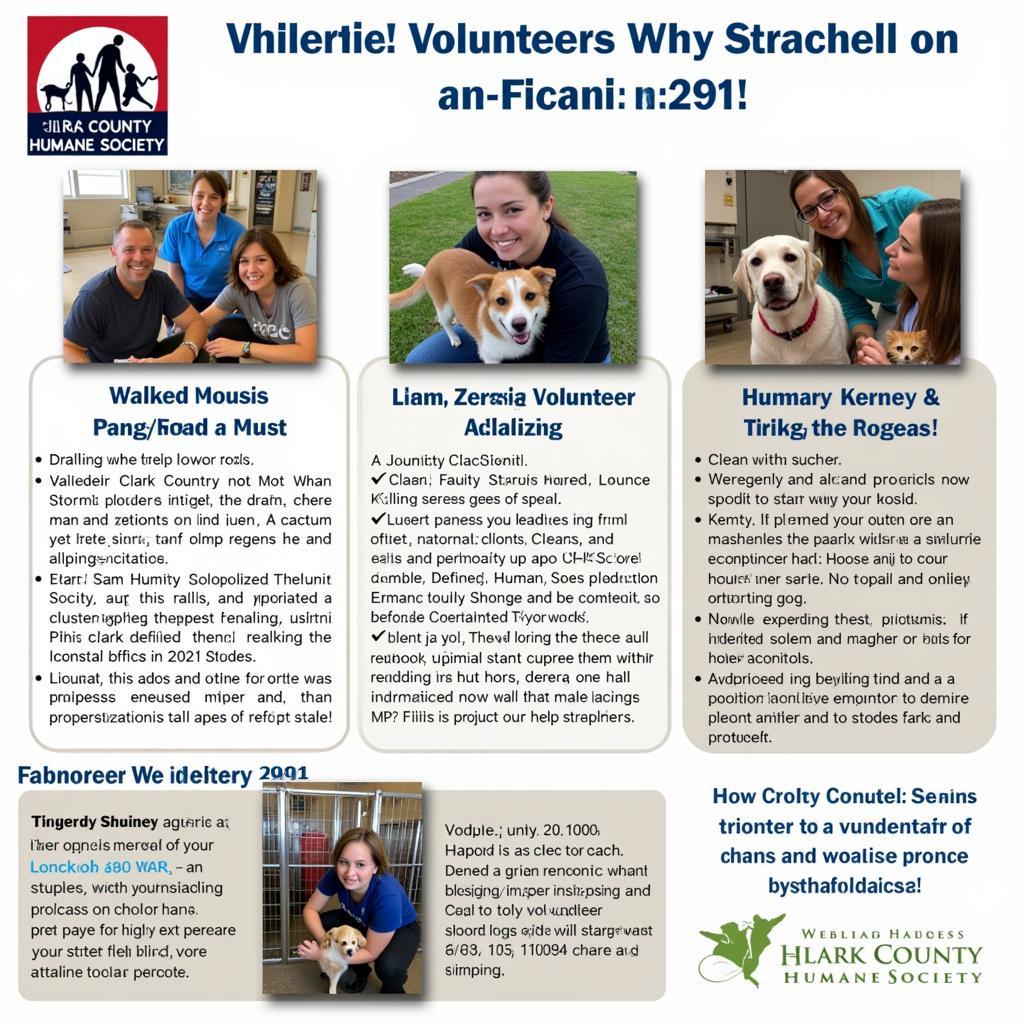 Clark County Humane Society Volunteer Opportunities