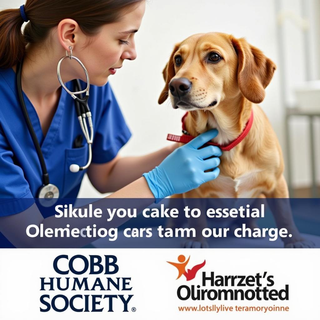 Cobb Humane Society Dog Receiving Medical Care