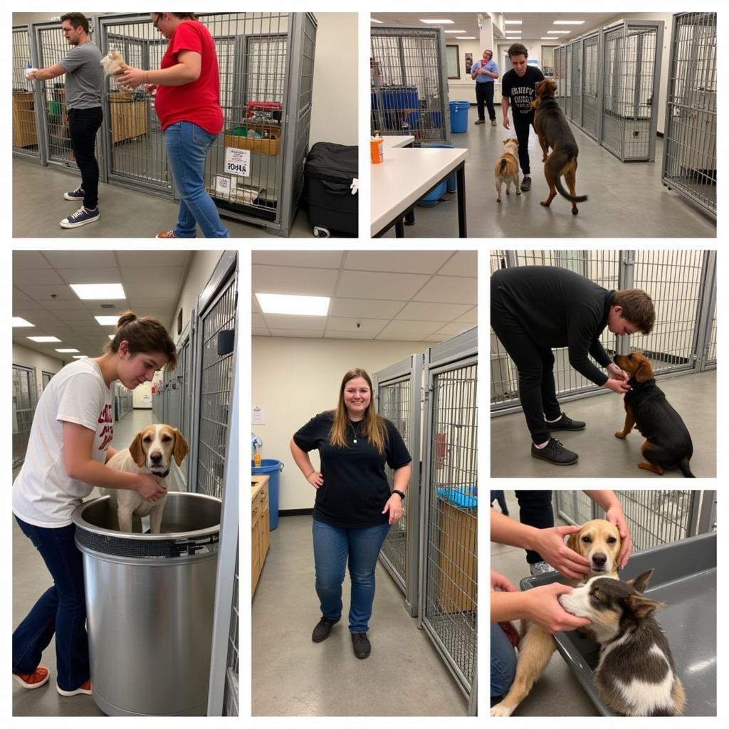 Volunteer activities at Coffee County TN Humane Society