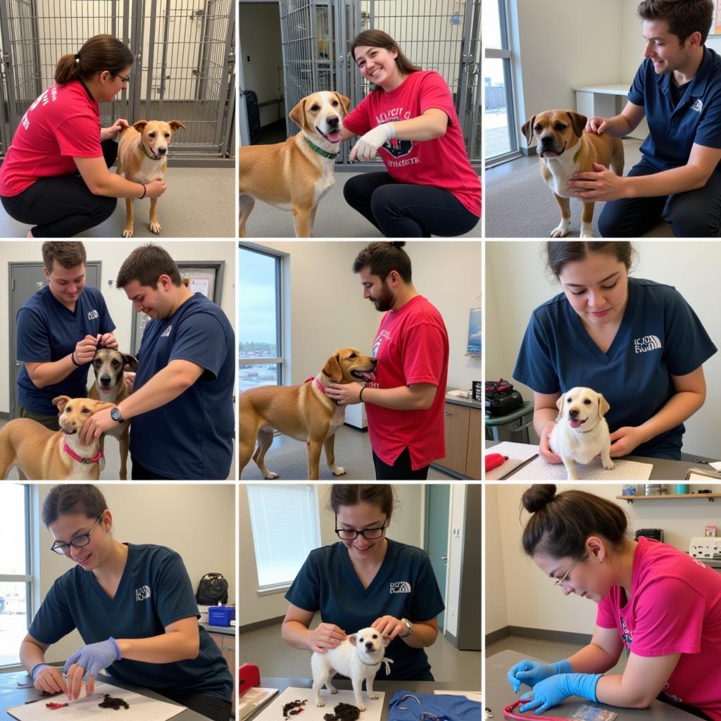 Volunteers at the Columbus Lowndes Humane Society