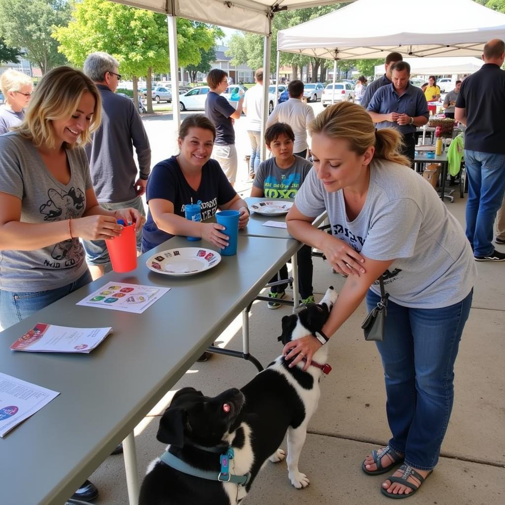 Community members supporting the Campbell County Humane Society at fundraising events