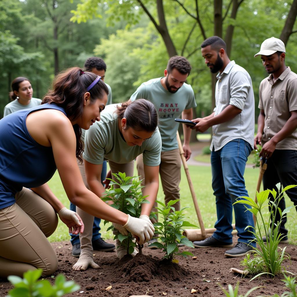 Community Volunteers Working Together for a Common Goal